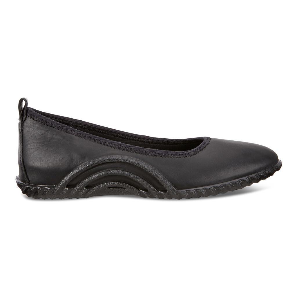 Ecco Vibration 1.0 Womens Ballet Flats In Black Online - India IJP-815276